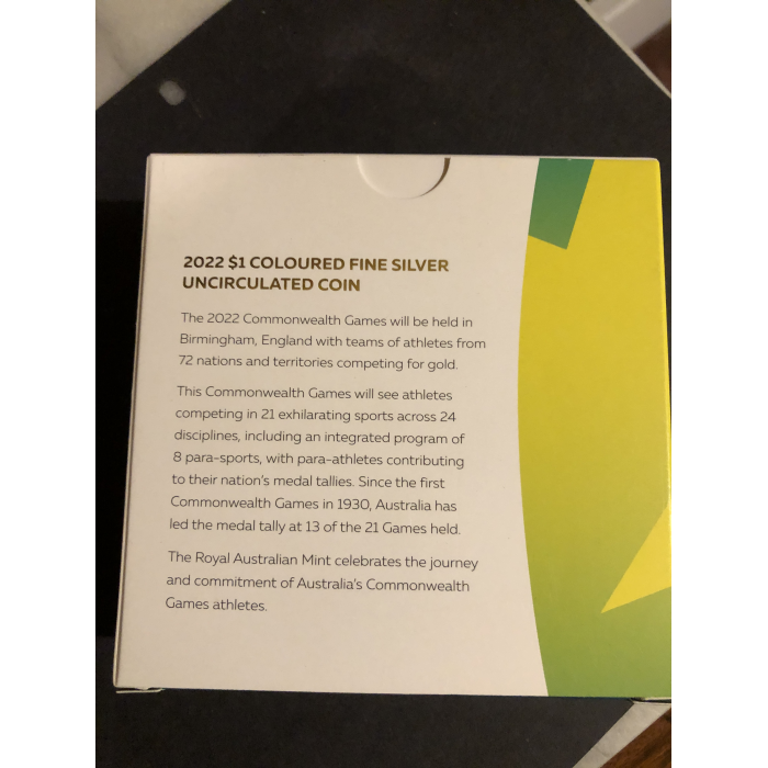 2022 Australian Commonwealth Games Team 1/2  oz Fine Silver