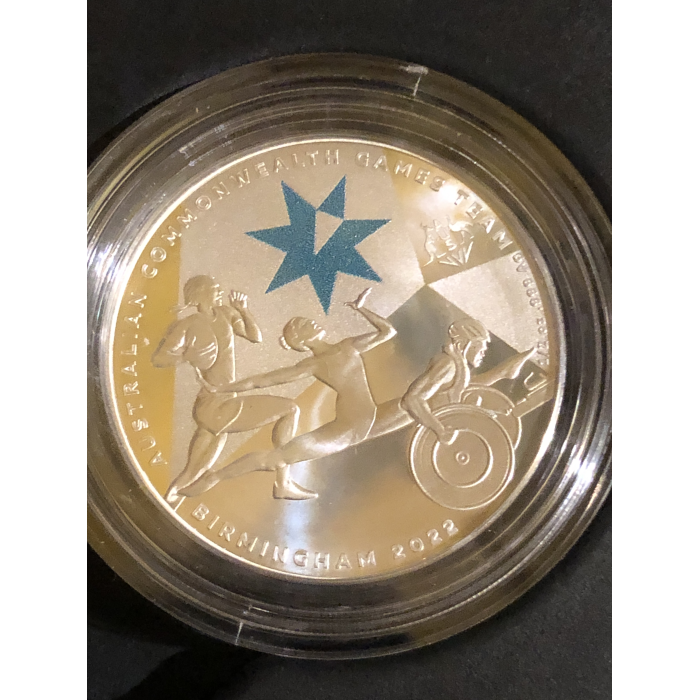 2022 Australian Commonwealth Games Team 1/2  oz Fine Silver