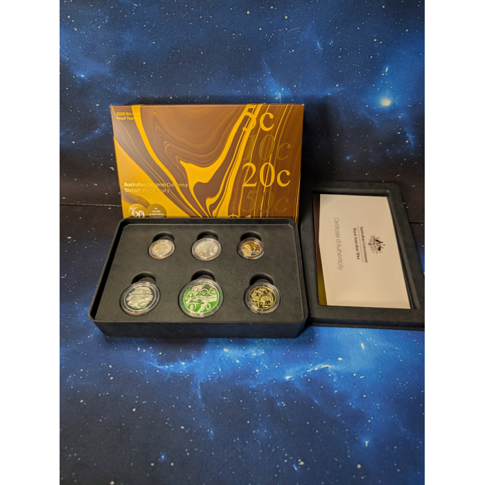 2026  Proof Six-Coin Year Set - Decimal Currency 60th