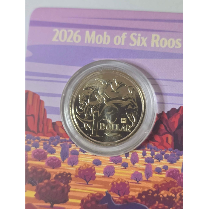 2026 $1 Mob of Roos - Brandenburg Gate Privy Mark UNC - In Hand