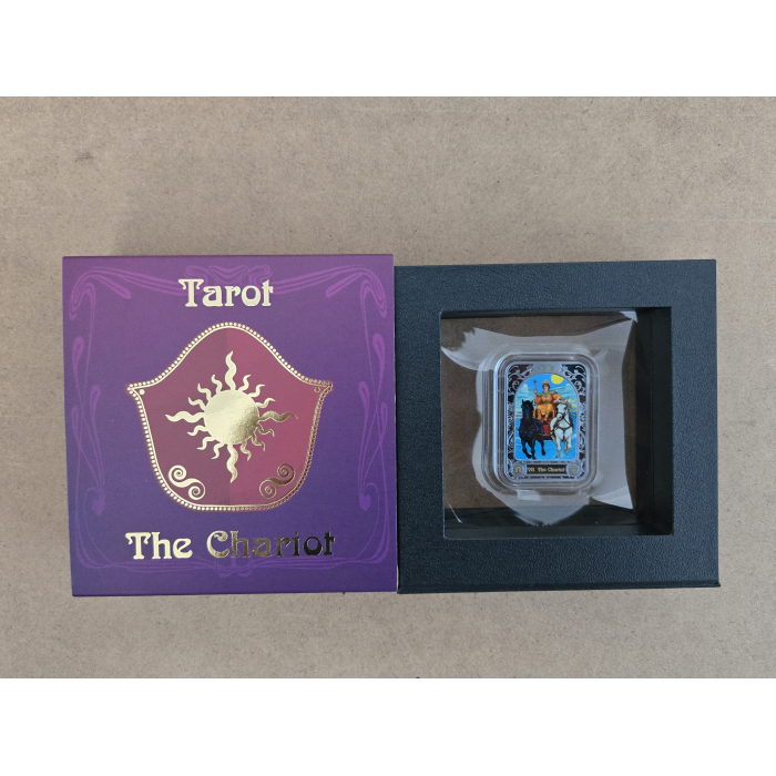 2024 The Chariot Tarot Cameroon silver coin