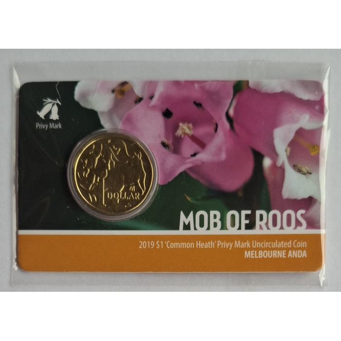 2019 $1 Mob Of Roos ANDA Money Expo carded coins