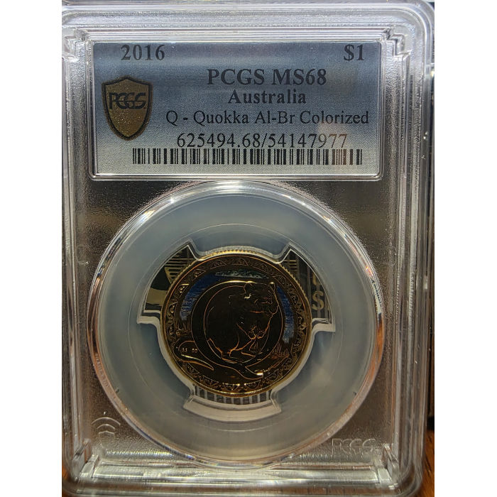 2016 "Q - Quokka" Colourised MS68