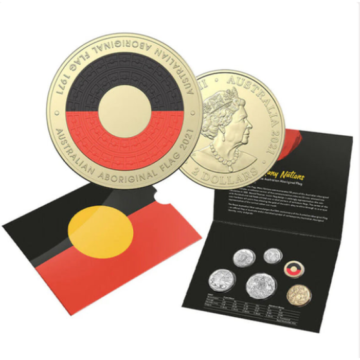 2021 50th Anniversary Aboriginal Flag 6x UNC Coin Set