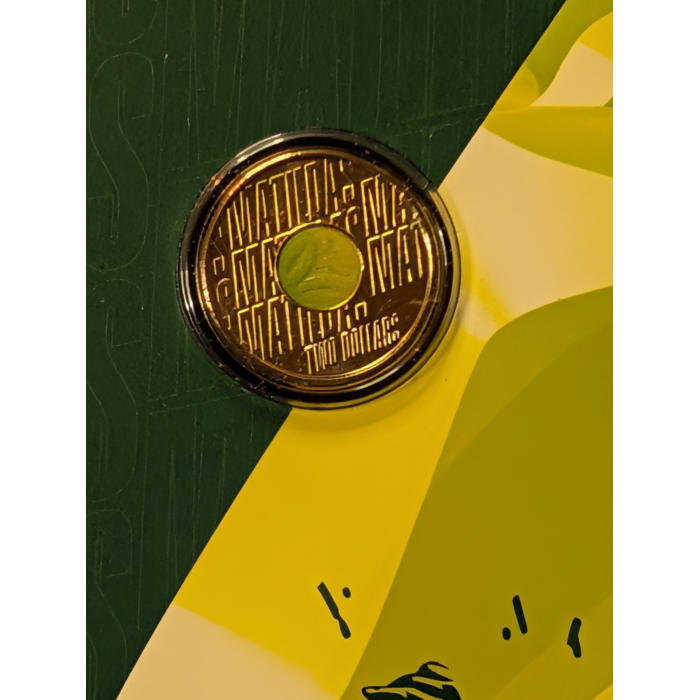  $2 Unc 2026  Matildas Coloured Coin in Card