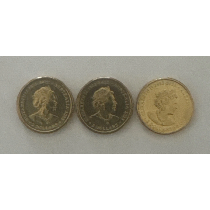2003 $2 Matildas Coins - Set of 3