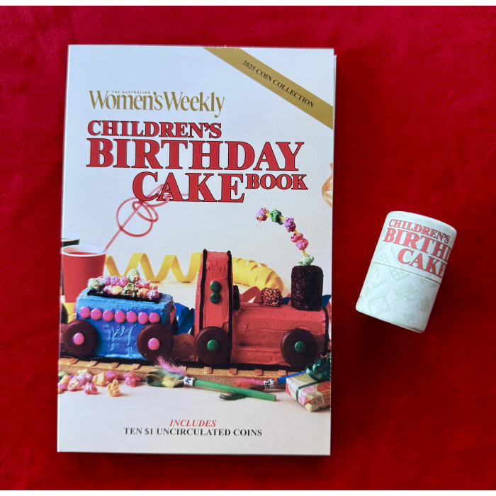 2025 WOMENS WEEKLY - Children’s Birthday Cake Book - 10 Coin Set with $2 Coin