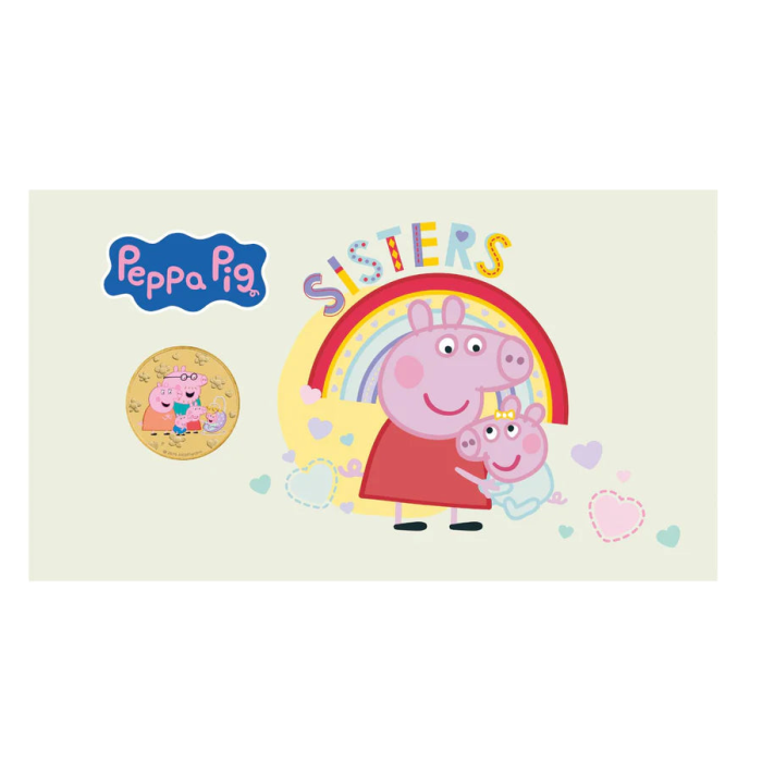 2026 Peppa Pig $1 Stamp & Coin Cover
