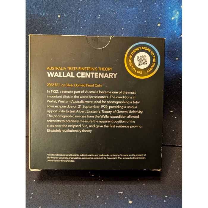 Australia 2022 $5 Wallal Centenary - Silver Domed Proof Ag .999 31.1g 39.62mm 2.