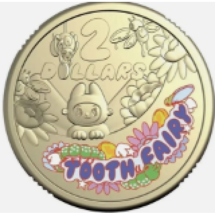 2026  $2  TOOTHFAIRY COLOURED CARDED COIN