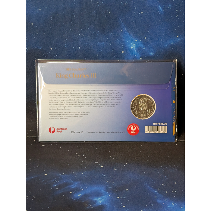 2024 King Charles III  50c Postal Numismatic Cover (PNC)