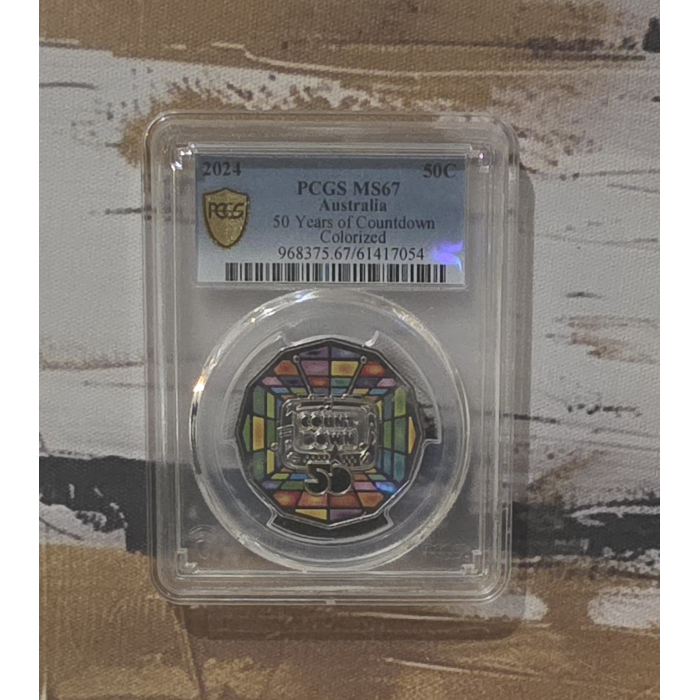 2024 - PCGS MS67 50 Years of Countdown Colorized