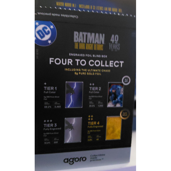 Agoro Batman the dark night returns engraved foil