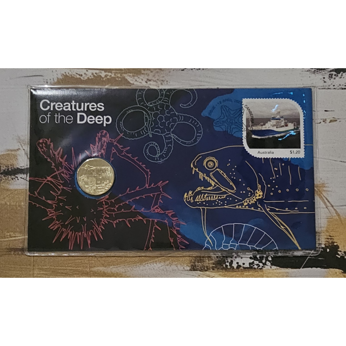 2023 $1 Creatures of the Deep with Envelope Privy Mark PNC