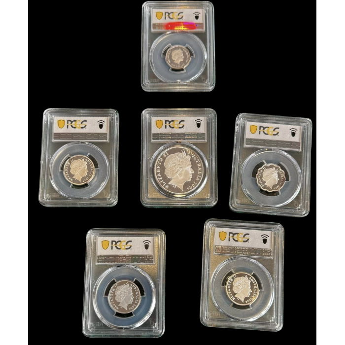 2004 $1 Masterpieces in Silver complete set of 6 high graded Coins PCGS Stunning