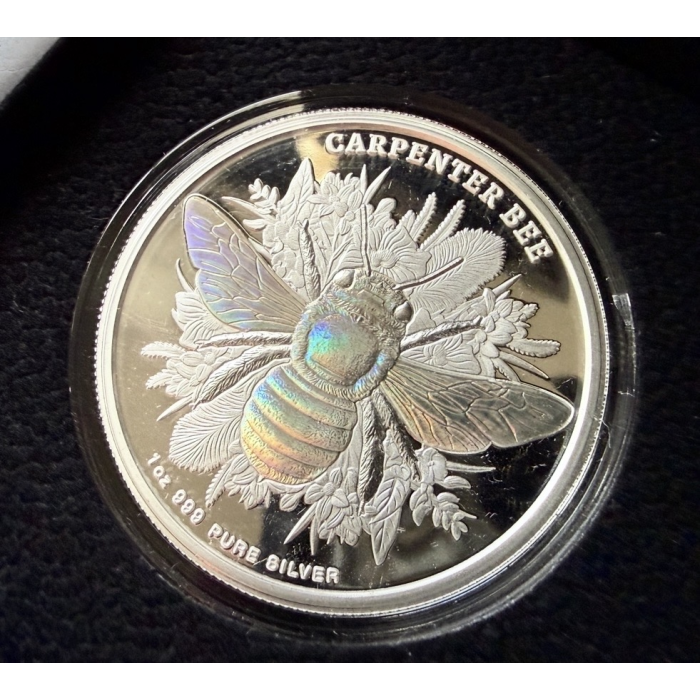 2026 Carpenter Bee 1oz Silver Proof Hologram Coin