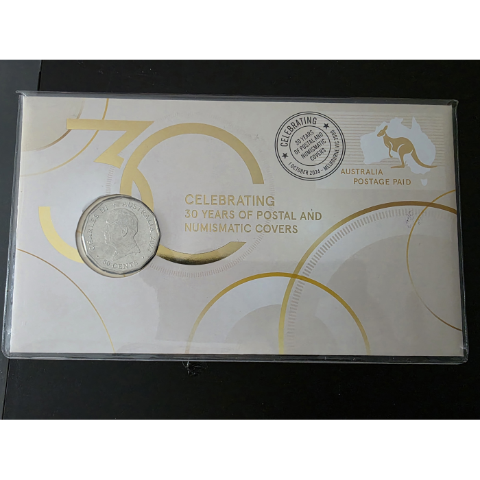 CELEBRATING 30 YEARS OF POSTAL AND NUMISMATIC COVERS 50c PNC (2024 Issue 12)
