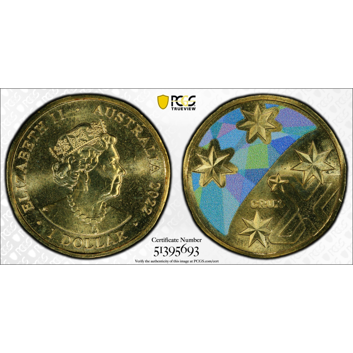 2022 $1 GACH X CRUX COLORISED PCGS MS65