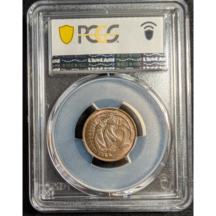 (1967) 2c MULE NEW ZEALAND  WITH BAHAMAS 