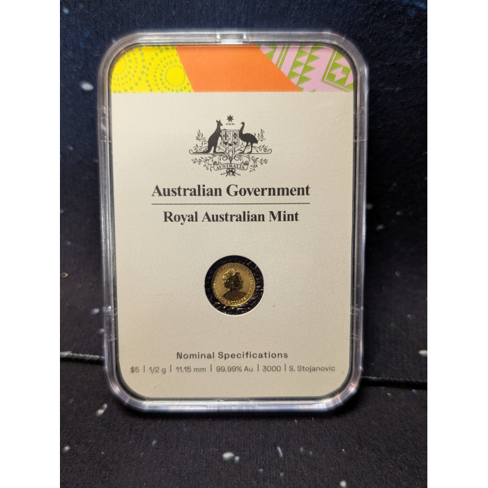 2023 $5 Frosted Gold coin FIFA Women's world cup 0.5G .9999