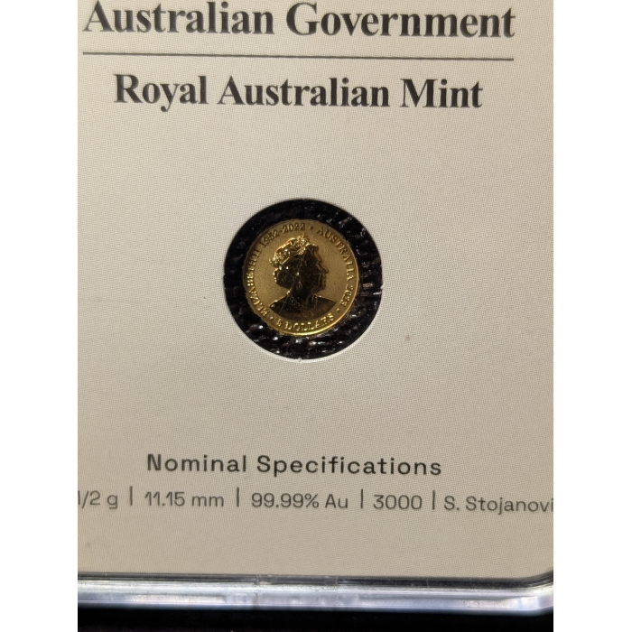 2023 $5 Frosted Gold coin FIFA Women's world cup 0.5G .9999