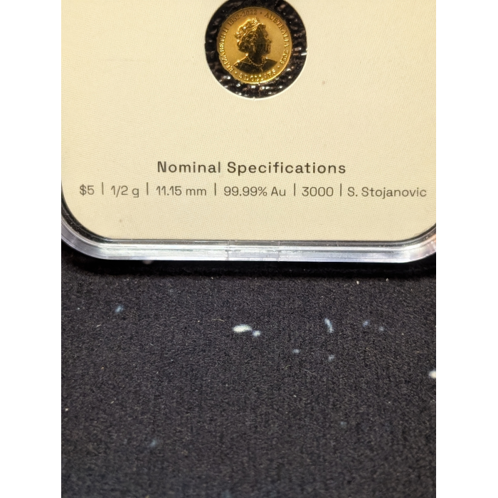 2023 $5 Frosted Gold coin FIFA Women's world cup 0.5G .9999