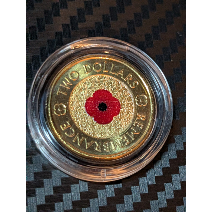 Red Poppy 2012 Remembrance $2 Two Dollar Rare Coin Australia UNC 