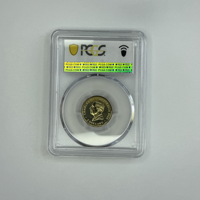 2024 $2 WAR ANIMALS REMEMBRANCE PURPLE POPPY C MINTMARK PCGS MS69