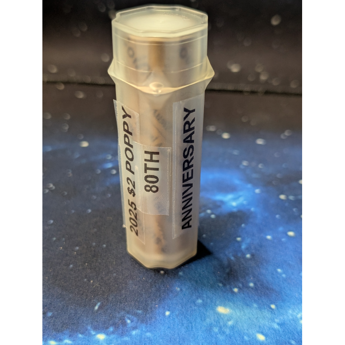 2025 $2 80th Anniversary of WW2 Premium Mint Roll 