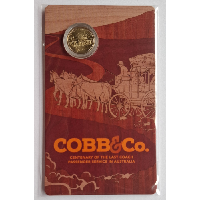 2024 $1 Cobb & Co -Centenary of The Last Coach Service Carded coin