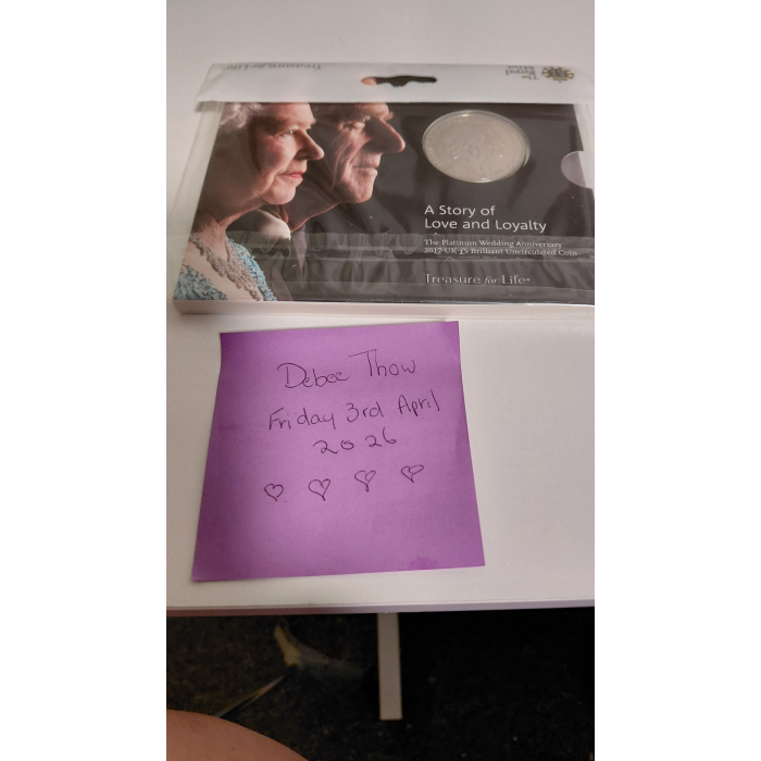 This ones for "Royal collectors"  for Queen's  Platinum Wedding Anniversary