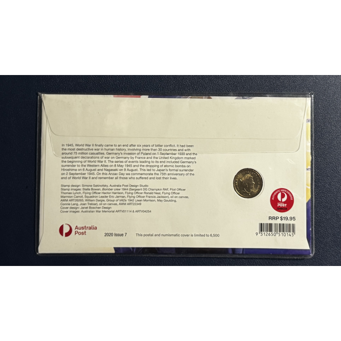 2020 $2 75th Ann  End of WW2 PNC