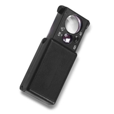 Pull Out-magnifier, 10x and 30x magnification, black